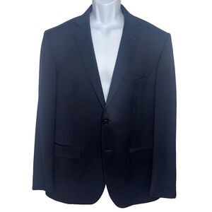 Maurizio Baldassari Italian Wool Navy Blue Suit Jacket Blazer Men IT 54L US 44L